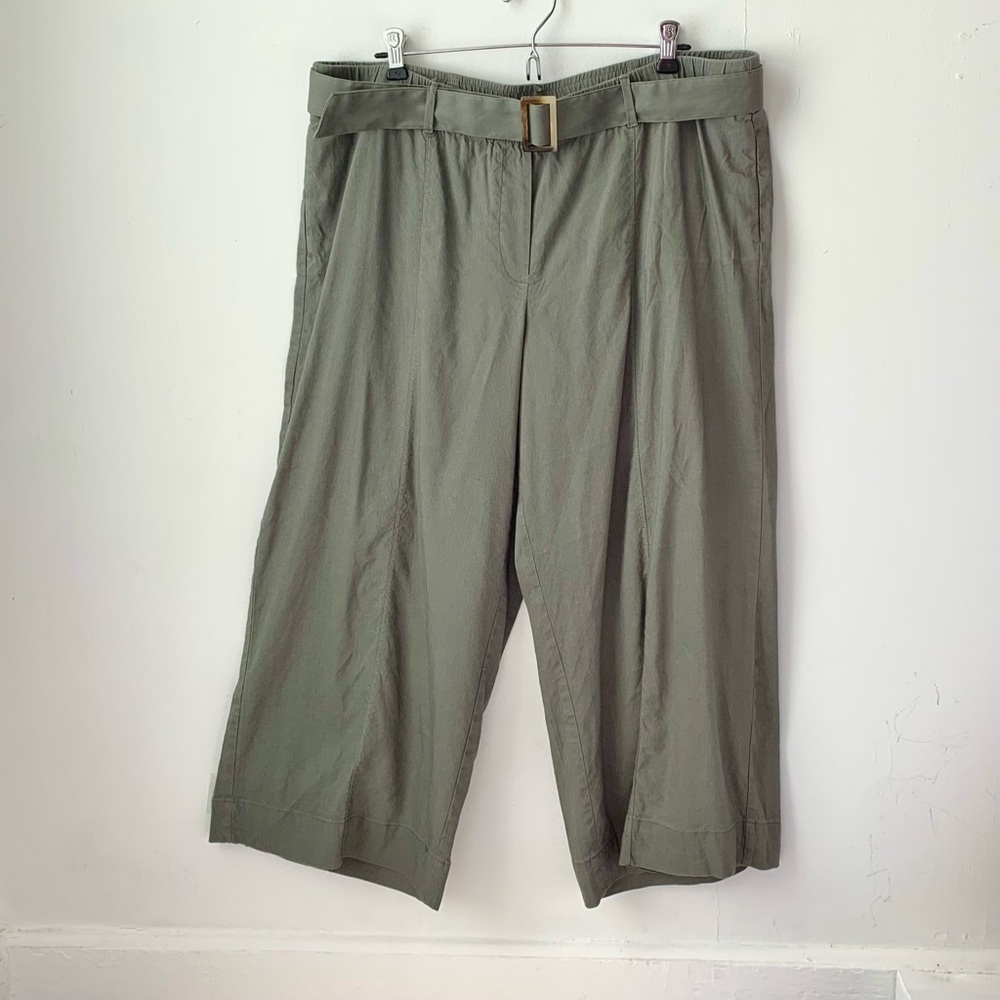 cropped stretch linen J.Jill “ Jenna “ pants NWOT